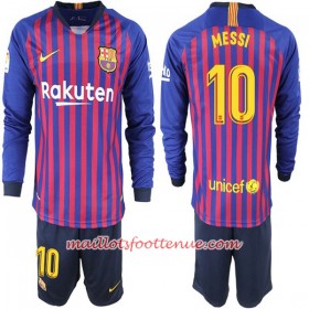 Maillot/Tenue Barcelone Messi 10 Enfant Domicile 2018/2019 Manche Longue
